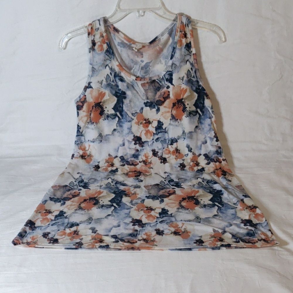 Pinkblush Pastel Floral Print Sleeveless Tank Top‎